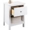 Chilly natbord 1 skuffe, 1 hylde hvid.