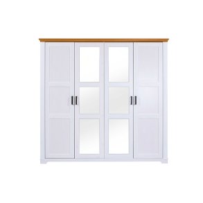 Maluno kldskp 2 spegeldr, 2 drrar vit,ek dekor.