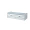Ried seng 90x200 cm, 2 skuffer, 1 udtrksseng hvid.
