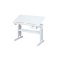 Batur skrivbord 1 lda vit, bl/rosa.
