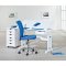 Batur skrivbord 1 lda vit, bl/rosa.