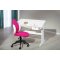 Batur skrivbord 1 lda vit, bl/rosa.
