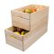 Valloni trkasse stapelbar til opbevaring 51x23x31cm natur.