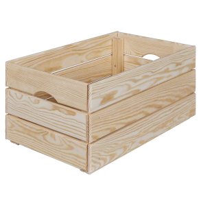 Valloni trkasse stapelbar til opbevaring 65x23x31cm natur.