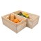 Valloni treboks som kan stables for oppbevaring 65x23x31cm natur.