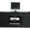 Amaretta Tv-benk med 2 drer og 1 hylle bredde 137 cm, hyde 60 cm antikk svart.