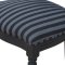 Amaretta spisegruppe 100x180/280 inkl. 2 tilleggsplater svart med 6 Rokokko stoler antikk svart/gr.