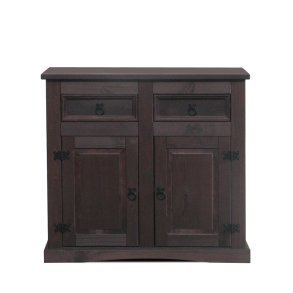 New Mexico Sideboard breite 91 cm, Höhe 84 cm mit 2 Schubladen und 2 Türen kolonial gebeitzt/Wachs.