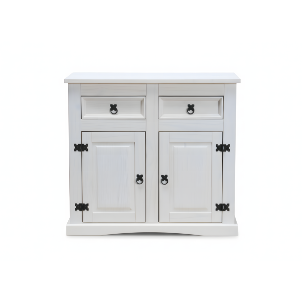 New Mexico Sideboard Breite 91 cm, H�he 84 cm mit 2 Schubladen und 2 T�ren weiss/Wachs.