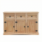 New Mexico Sideboard Breite 132 cm, H�he 84 cm mit 3 Schubladen und 3 T�ren gelaugt/wachs.