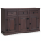 New Mexico Sideboard mit 3 Schubladen und 3 T�ren Breite 132 cm, H�he 84 cm braun gebeitzt/wachs.