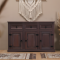 New Mexico Sideboard mit 3 Schubladen und 3 T�ren Breite 132 cm, H�he 84 cm braun gebeitzt/wachs.