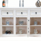 New Mexico Sideboard Breite 132 cm, H�he 84 cm mit 3 Schubladen und 3 T�ren weiss/Wachs.