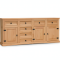 New Mexico Sideboard mit 7 Schubladen und 3 T�ren Breite 200 cm, H�he 84 cm gelaugt/gewachst.