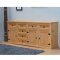New Mexico Sideboard mit 7 Schubladen und 3 T�ren Breite 200 cm, H�he 84 cm gelaugt/gewachst.