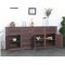 New Mexico Sideboard mit 7 Schubladen und 3 T�ren Breite 200 cm, H�he 84 cm braun gebeitzt/wachs.