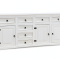 New Mexico Sideboard mit 7 Schubladen und 3 T�ren Breite 200 cm, H�he 84 cm weiss/gewachst.