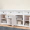 New Mexico Sideboard mit 7 Schubladen und 3 T�ren Breite 200 cm, H�he 84 cm weiss/gewachst.