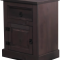 New Mexico bedside table width 53 cm, height 66 cm with 1 drawer and 1 door colonial stain/wax.