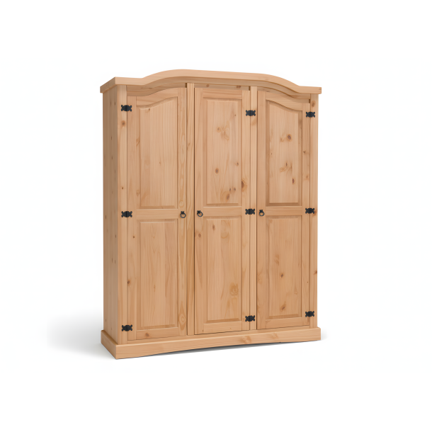 New Mexico wardrobe 3 doors width 152 cm, height 193 cm lye/wax.