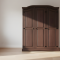 New Mexico wardrobe 3 doors width 152 cm, height 193 cm colonial stain/wax.