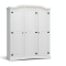 New Mexico wardrobe 3 doors width 152 cm, height 193 cm white/wax.