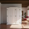 New Mexico wardrobe 3 doors width 152 cm, height 193 cm white/wax.
