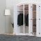 New Mexico wardrobe 3 doors width 152 cm, height 193 cm white/wax.