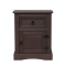 New Mexico bedside table 2 pcs. width 53 cm, height 66 cm with 1 drawer and 1 door colonial stain/wax.