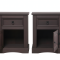 New Mexico bedside table 2 pcs. width 53 cm, height 66 cm with 1 drawer and 1 door colonial stain/wax.
