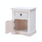 New Mexico bedside table 2 pcs. width 53 cm, height 66 cm with 1 drawer and 1 door white/wax.