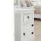 New Mexico bedside table 2 pcs. width 53 cm, height 66 cm with 1 drawer and 1 door white/wax.