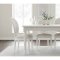 Amaretta Essgruppe 100x180/280 einschl. 2 Zusatzplatten antik wei� mit Rokoko St�hlen antik wei�/beige.