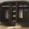 New Mexico Kleiderschrank 5 t�rig mit 3 Spiegelt�ren in braun.