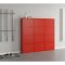 Pisa Schuhschrank mit 12 Klappen/T�ren in Metall rot. Fertig montiert geliefert.
