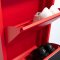 Pisa Schuhschrank mit 12 Klappen/T�ren in Metall rot. Fertig montiert geliefert.