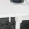 Amaretta Essgruppe 100x180/280 einschl. 2 Zusatzplatten antik wei� mit 2+6 Rokoko St�hlen antik weiss/schwarz.