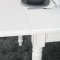 Amaretta spisegruppe 100x180/280 inkl. 2 tilleggsplate antikk hvit med 6 Rokokko stoler antikk hvit/svart.