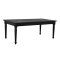 Amaretta ensemble pour salle � manger table noir 100x180/280 incl. 2 rallonges, 6 chaises boucl� marron.