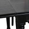 Amaretta spisegruppe 100x180/280 inkl. 2 tilleggsplate svart m 2+6 Rokokko stole antikk svart/svart.
