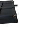 Amaretta ensemble pour salle � manger table noir 100x180/280 incl. 2 rallonges, 6 chaises boucl� beige.