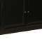 Amaretta 4 drs vitrineskap svart, antikk patinert. Bredde 186 cm, hyde 200 cm.