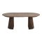 Tokyo ensemble pour salle � manger table � manger smoked �120x120-160-200 incl. 2 rallonges, 6 chaises boucl� beige.