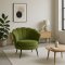 Nice lnestol velour grn.