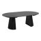 Tokyo ensemble pour salle � manger table � manger noir �120x120-160-200 incl. 2 rallonges, 6 chaises boucl� beige.