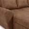 Stefan U-f�rmiges Schlafsofa mit Chaiselongue auf der linken Seite, braunes PU-Kunstleder.