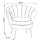 Nice l�nestol velour beige.