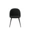 Amaretta Essgruppe Tisch schwarz 6 St�hle Velour schwarz.