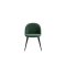 Amaretta Essgruppe Tisch schwarz 6 St�hle Velour gr�n.