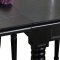 Amaretta Essgruppe Tisch schwarz 6 St�hle Samt beige.